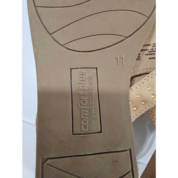 Comfort Plus ~Woman Size 11~ Beige Shoes by Predictions Thongs - Picture 7 of 9